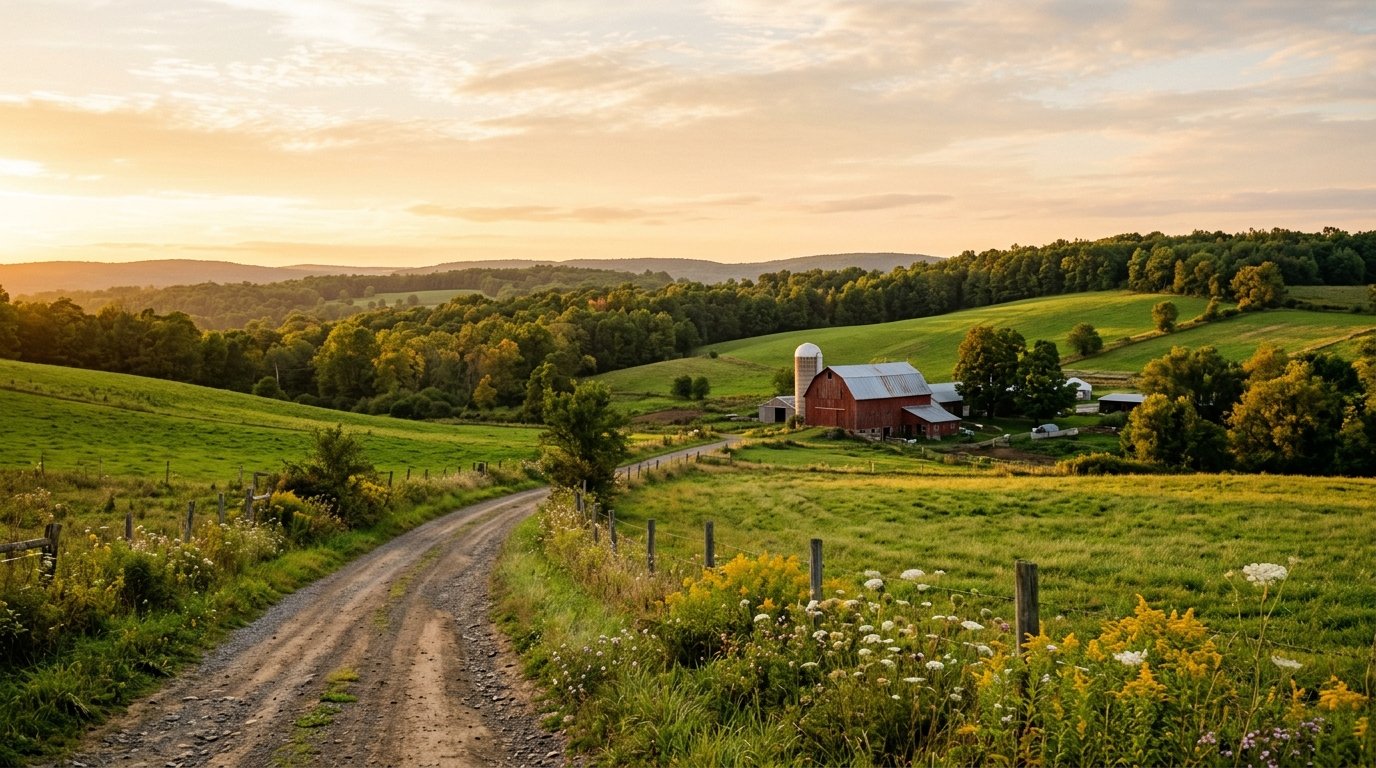 Rural New York countryside